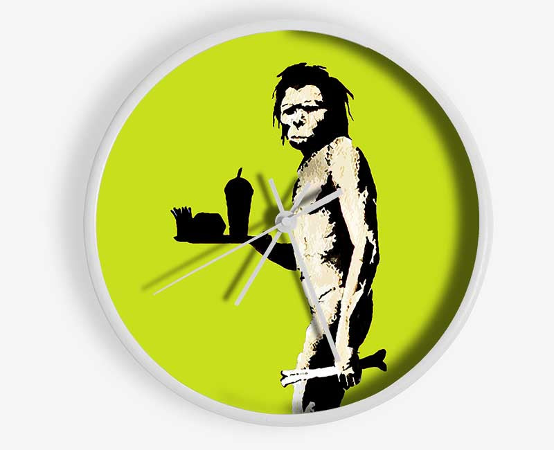 Mcdonalds Caveman Lime Clock - Wallart-Direct UK