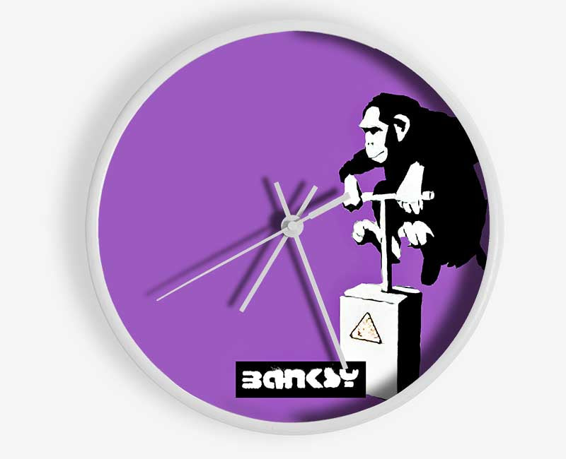 Monkey Detonator Purple Clock - Wallart-Direct UK