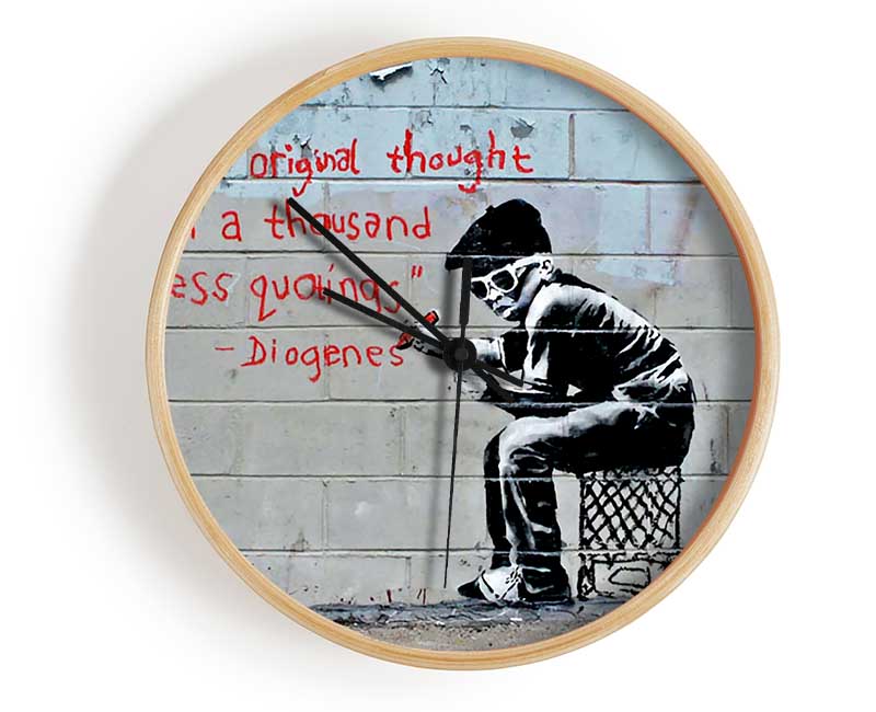 One Original Thought Is Worth A... Clock - Wallart-Direct UK