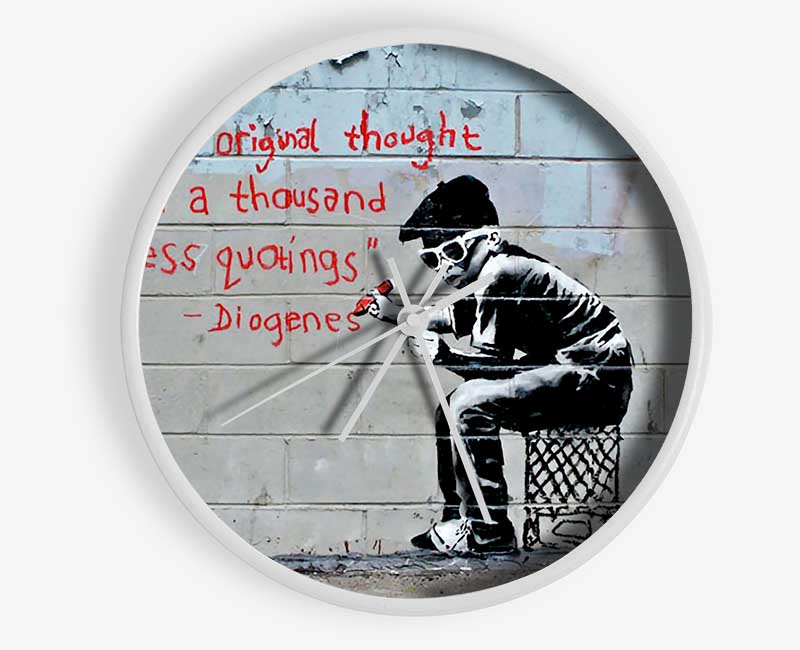 One Original Thought Is Worth A... Clock - Wallart-Direct UK