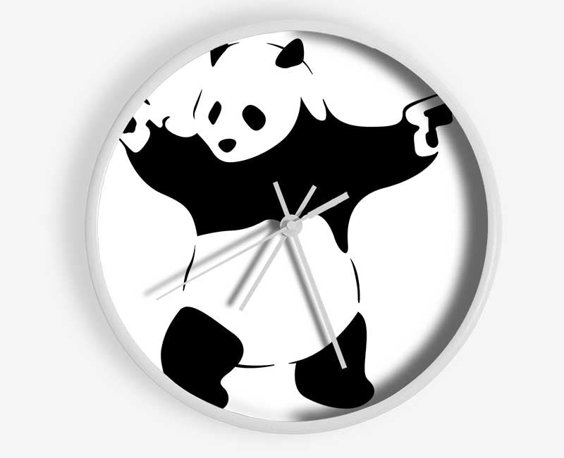 Panda Guns Clock - Wallart-Direct UK