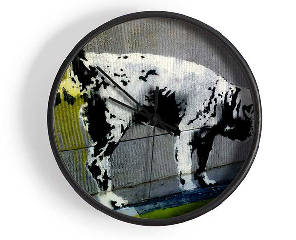 Peeing Dog Clock - Wallart-Direct UK