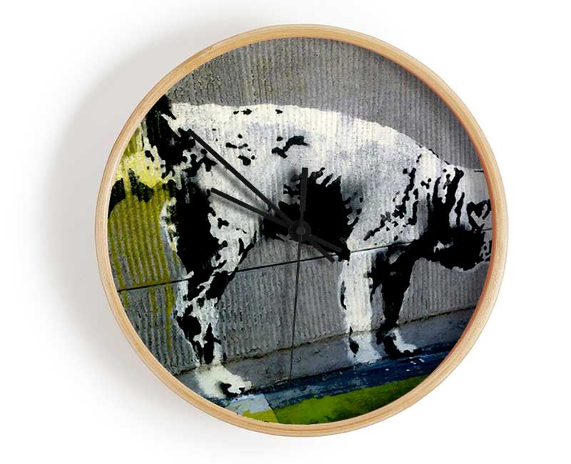 Peeing Dog Clock - Wallart-Direct UK