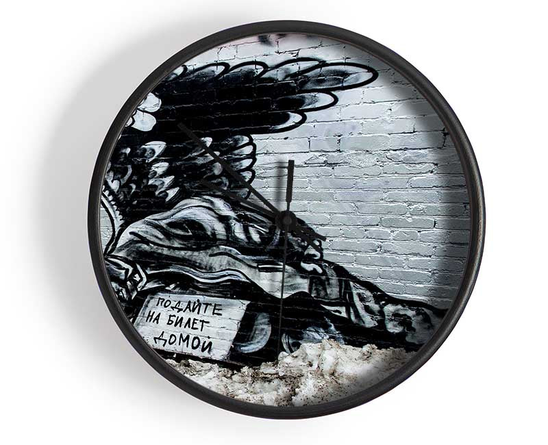 Russian Banksy Clock - Wallart-Direct UK