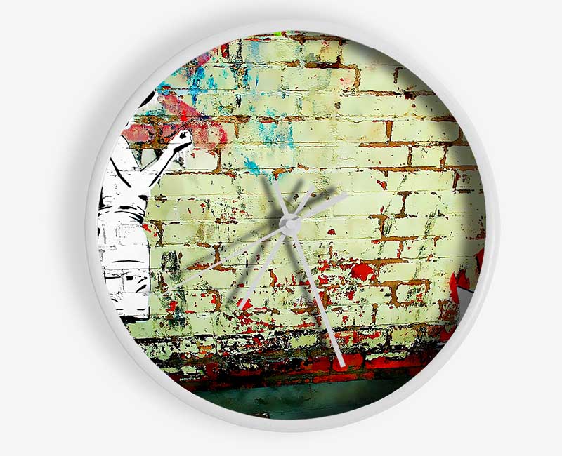 Sailboat Ablaze Clock - Wallart-Direct UK