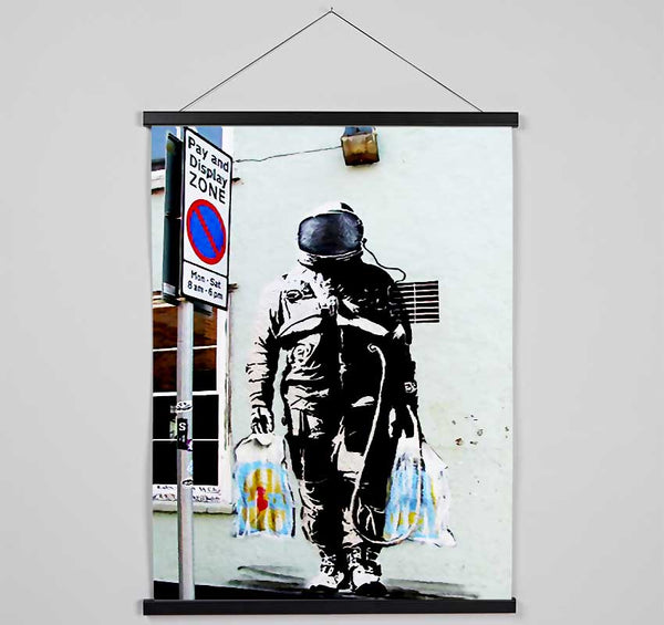 Shopping Bag Soldier Hanging Poster - Wallart-Direct UK