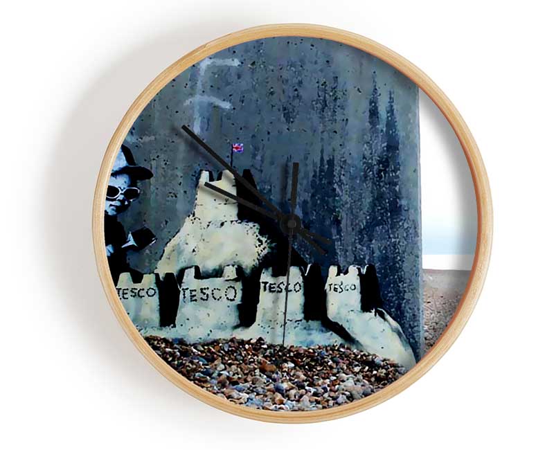 Tesco Sandcastle Clock - Wallart-Direct UK