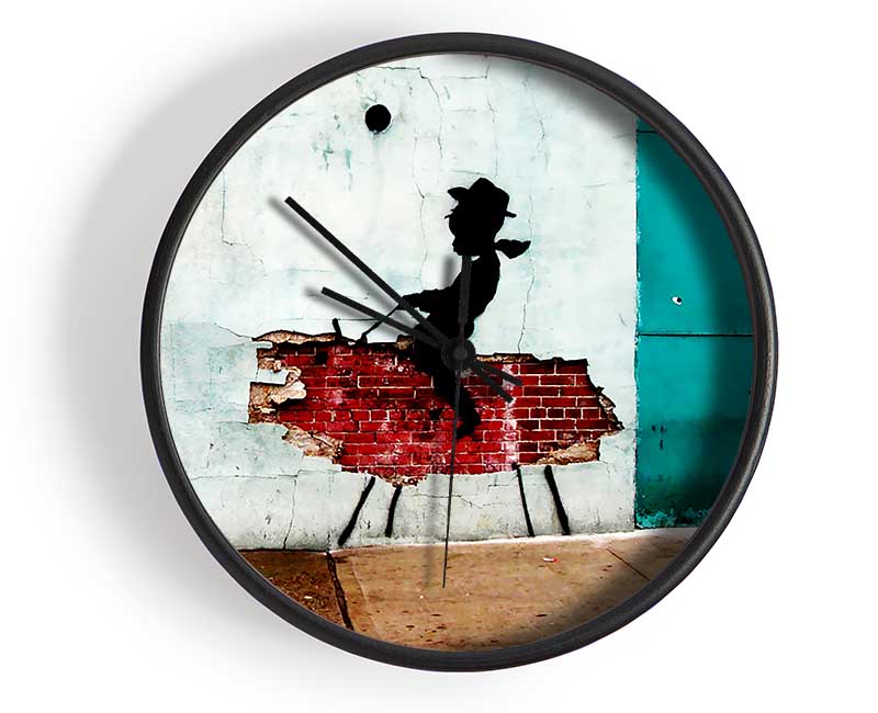 Texas Cowboy Clock - Wallart-Direct UK