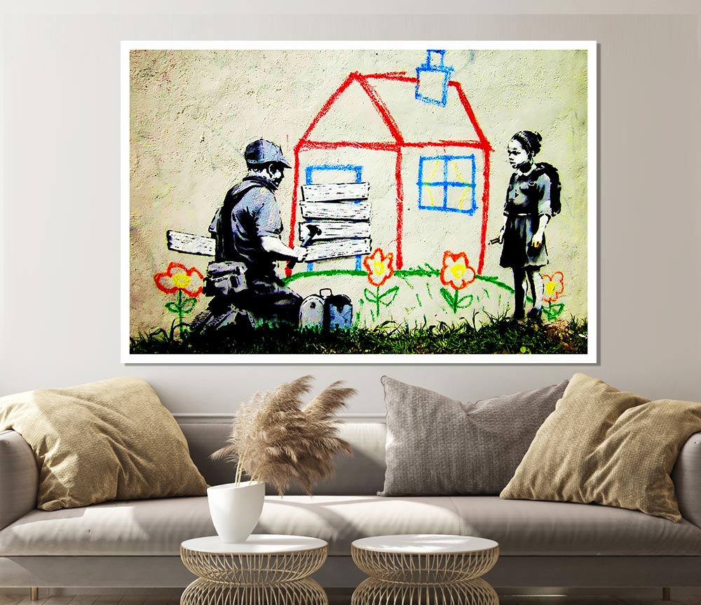 Wendy House Barricade Print Poster Wall Art