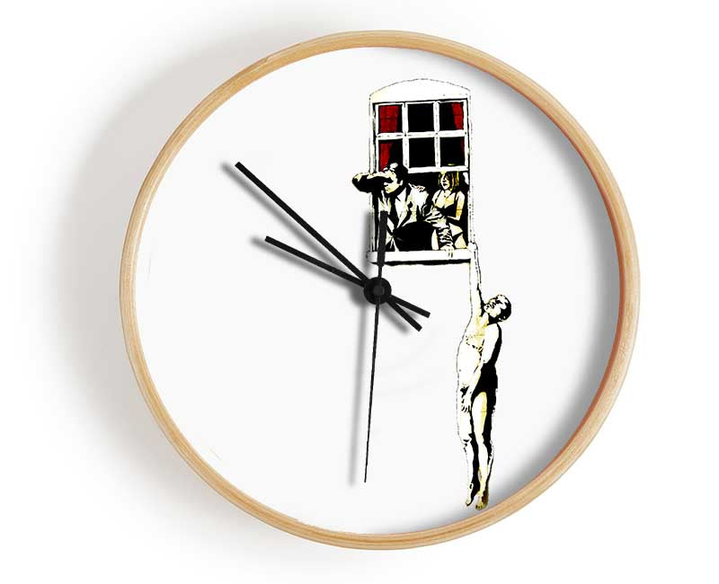 Window Lovers White Clock - Wallart-Direct UK