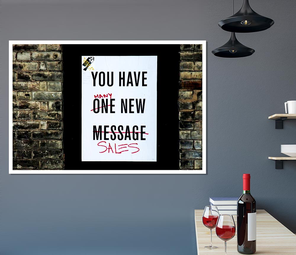 You Have Many New Sales Print Poster Wall Art