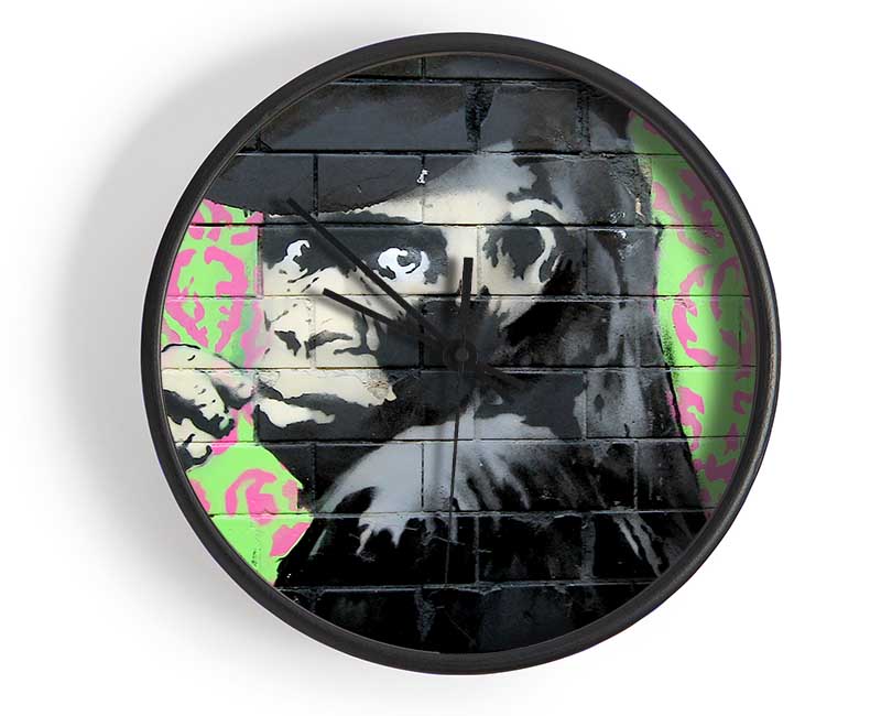 Monkey Cap Clock - Wallart-Direct UK