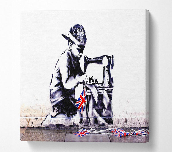 Picture of British Empire Square Canvas Wall Art