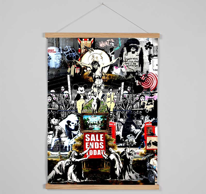 Banksy Collage 3 Hanging Poster - Wallart-Direct UK