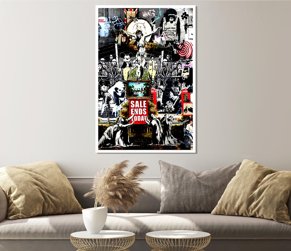 Banksy Collage 3 Print Poster Wall Art