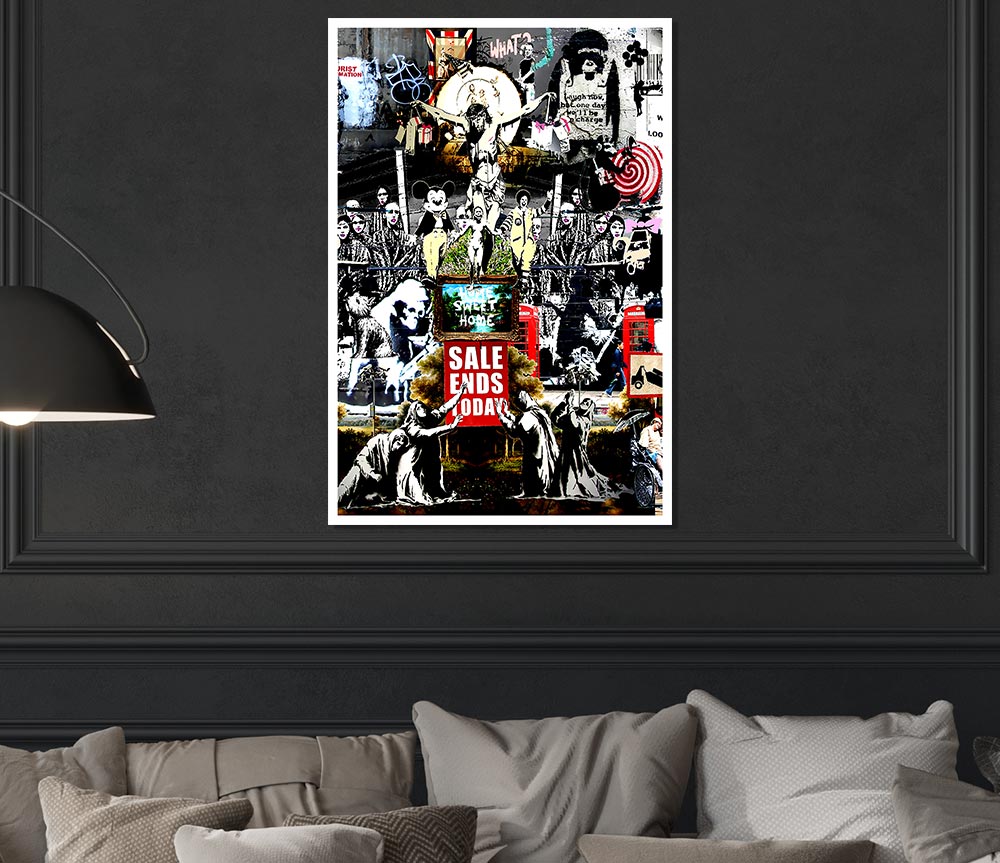 Banksy Collage 3 Print Poster Wall Art