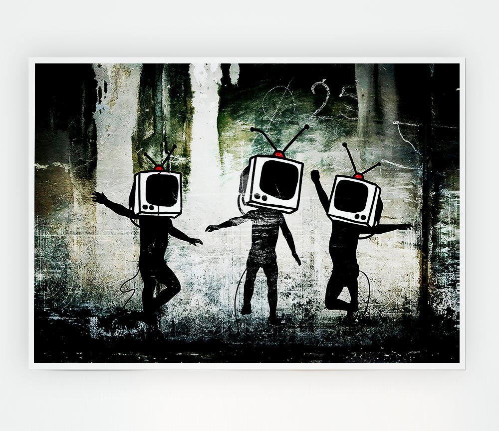 Banksy Tv Kids Print Poster Wall Art