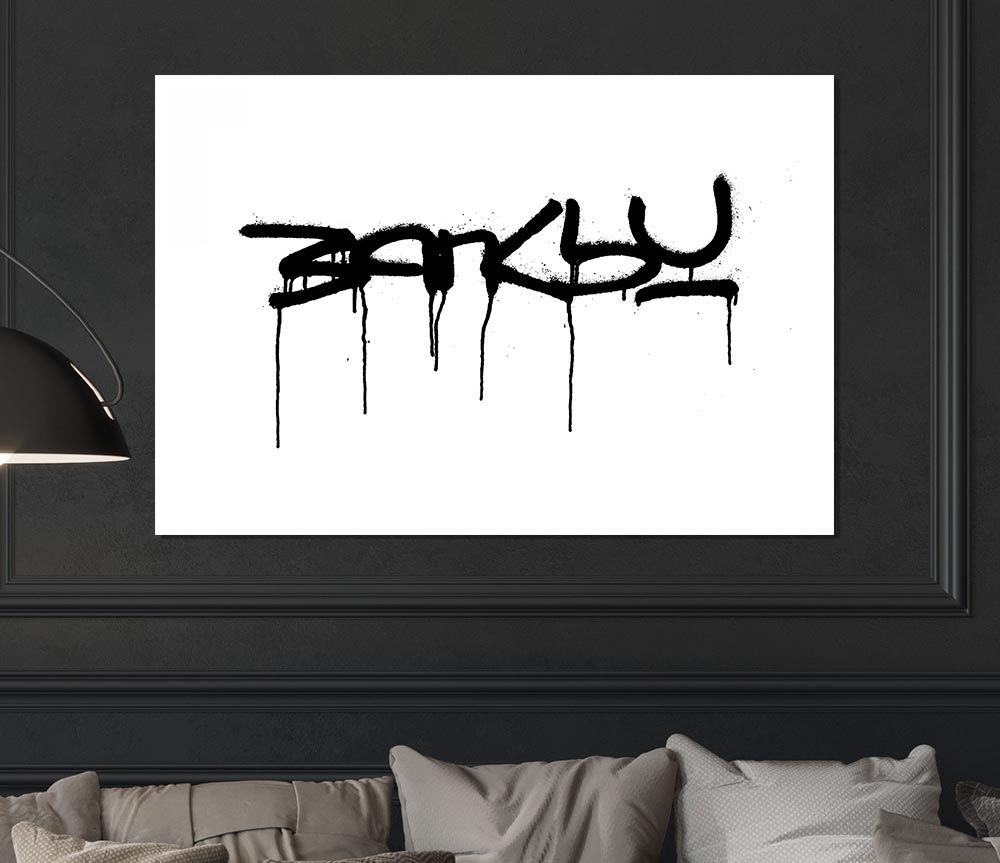 Banksy White Print Poster Wall Art