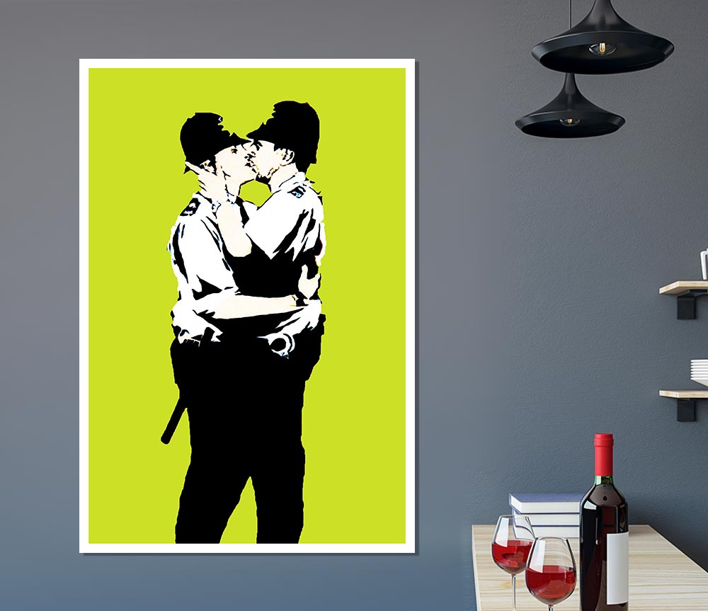 Bent Coppers Lime Print Poster Wall Art