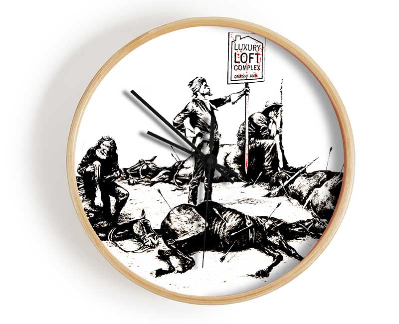 Custers Last Stand Clock - Wallart-Direct UK