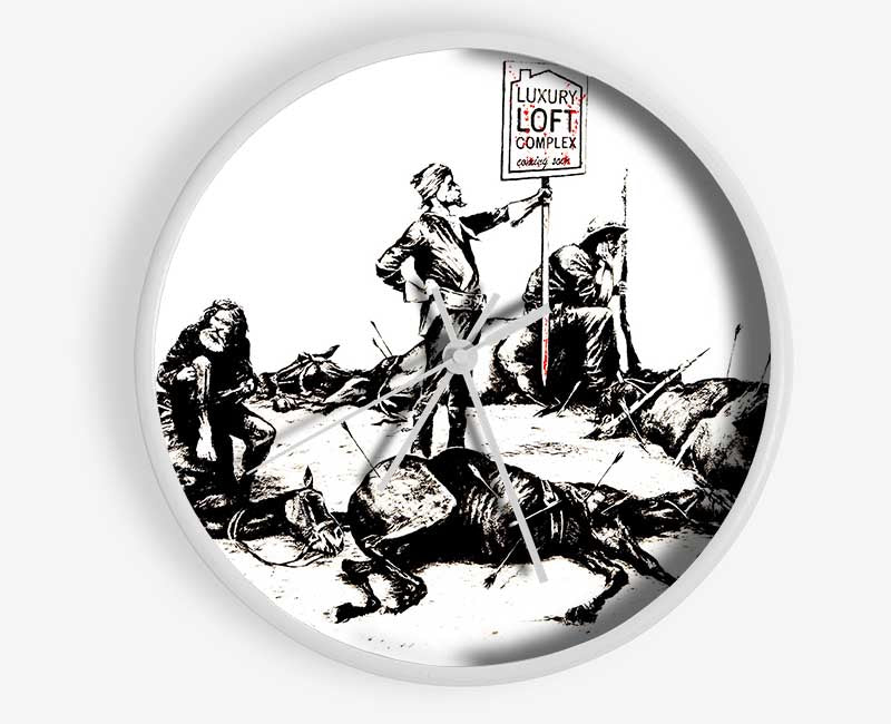 Custers Last Stand Clock - Wallart-Direct UK