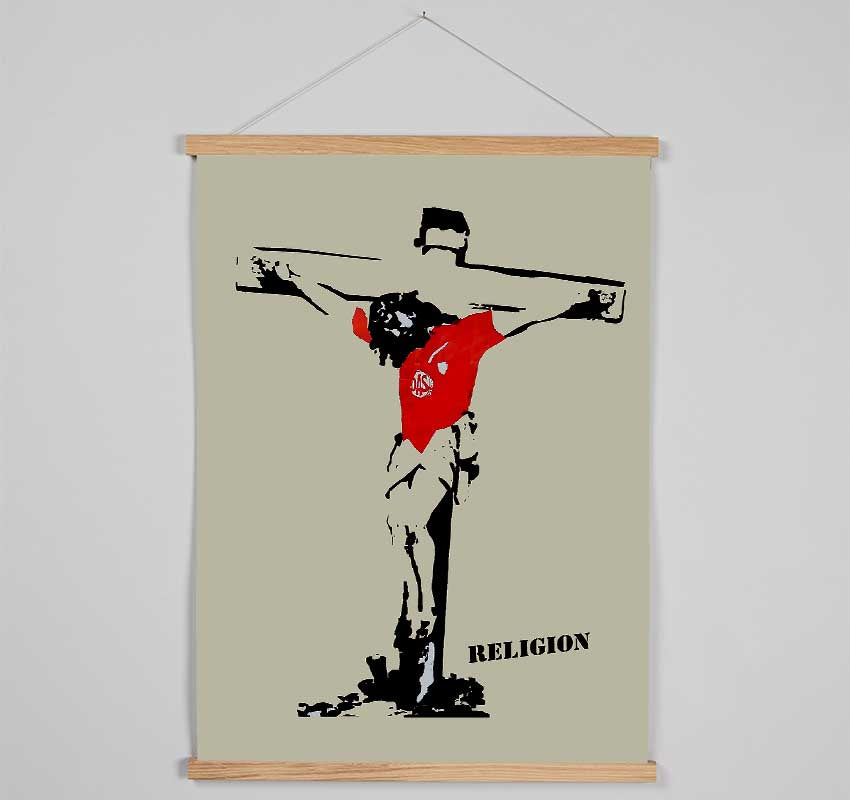 Football Religion Hanging Poster - Wallart-Direct UK