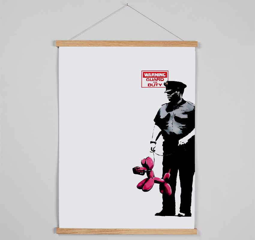 Guard Dog Security Hanging Poster - Wallart-Direct UK