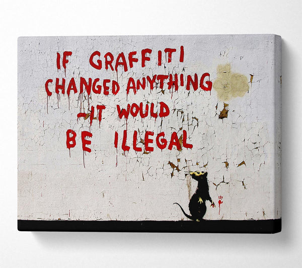 Picture of If Graffiti Changed Canvas Print Wall Art