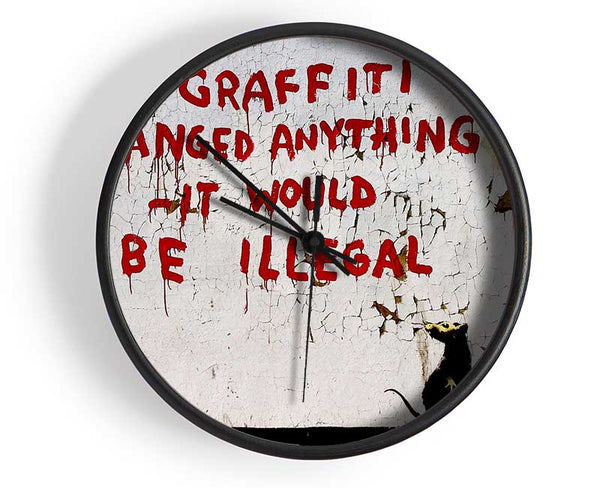 If Graffiti Changed Clock - Wallart-Direct UK