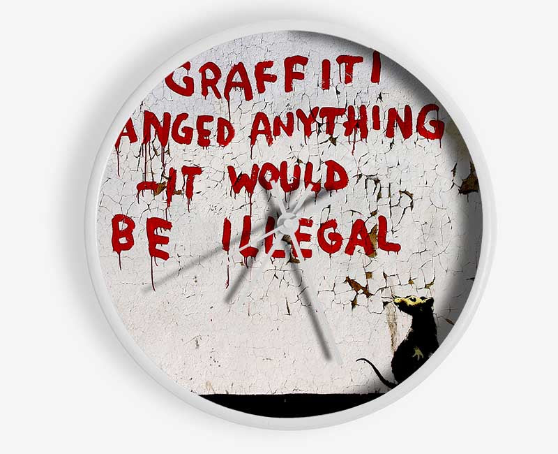 If Graffiti Changed Clock - Wallart-Direct UK