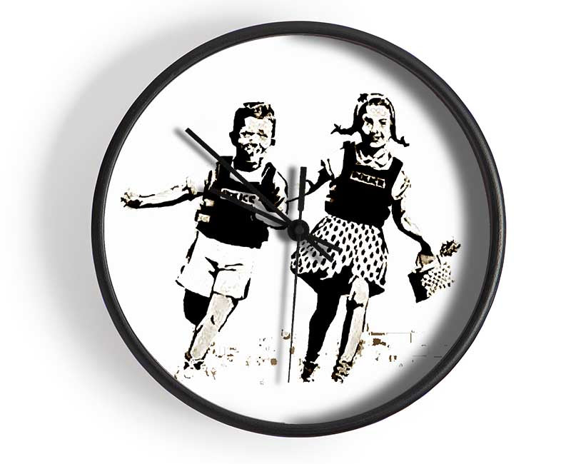 Jack And Jill White Clock - Wallart-Direct UK