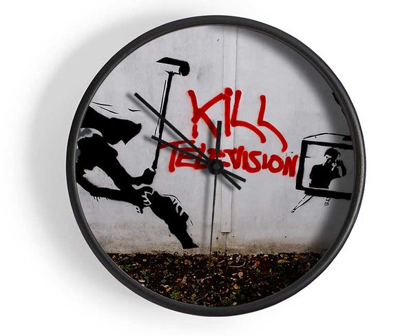 Kill Tv Clock - Wallart-Direct UK