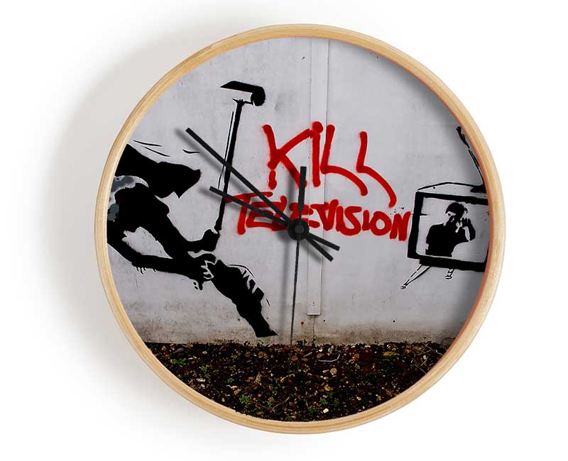 Kill Tv Clock - Wallart-Direct UK