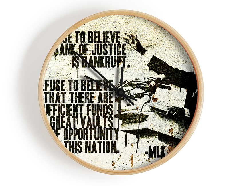 New Quote From Martin Luther King Clock - Wallart-Direct UK