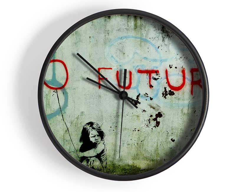 No Future Clean Clock - Wallart-Direct UK