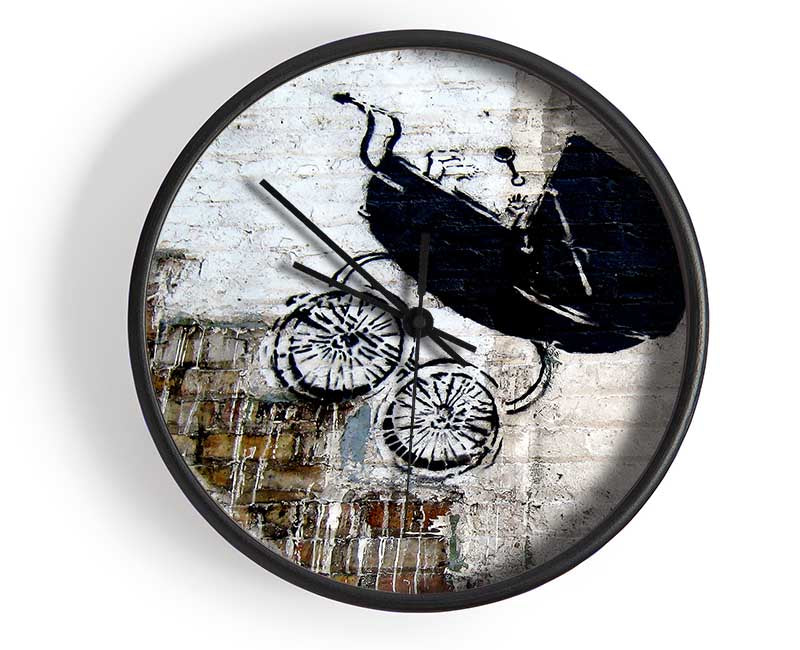 Pram Stairs Clock - Wallart-Direct UK