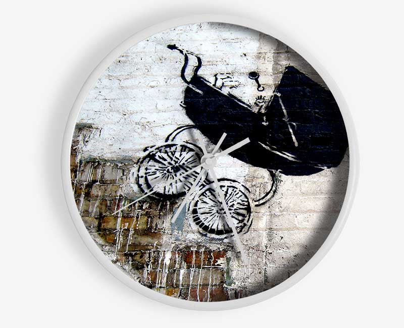 Pram Stairs Clock - Wallart-Direct UK