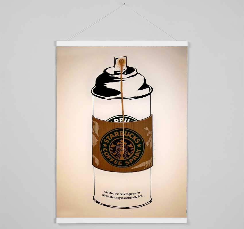 Starbucks Coffee Spray Hanging Poster - Wallart-Direct UK