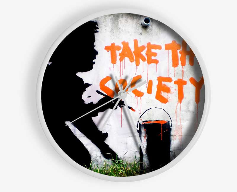 Take This Society Clock - Wallart-Direct UK