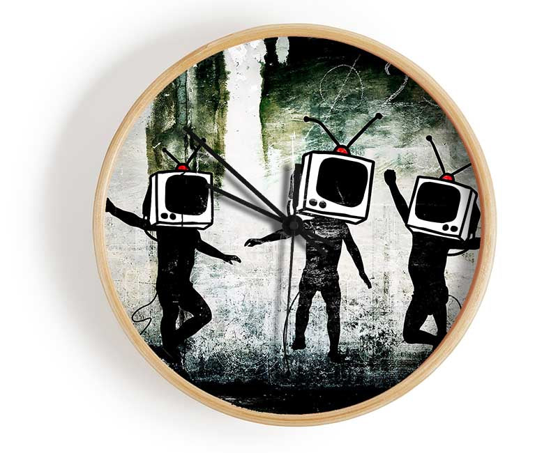 Tv Heads Clock - Wallart-Direct UK