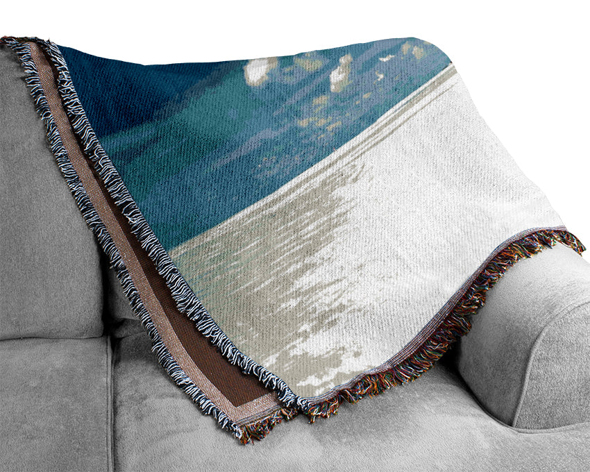 Beach And Sea Of Hawaii- Woven Blanket