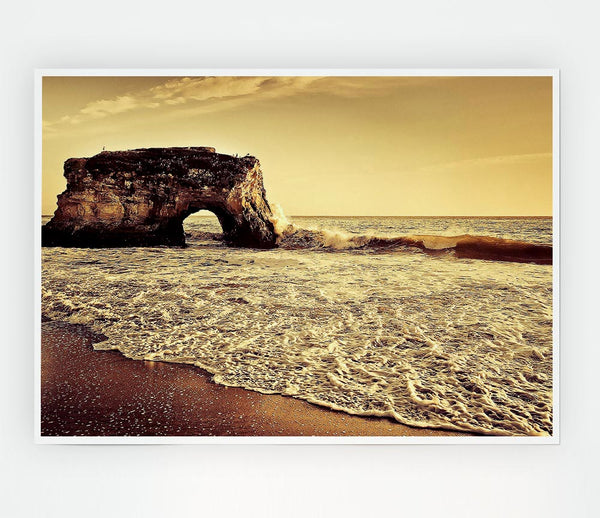 Beach Arch Print Poster Wall Art