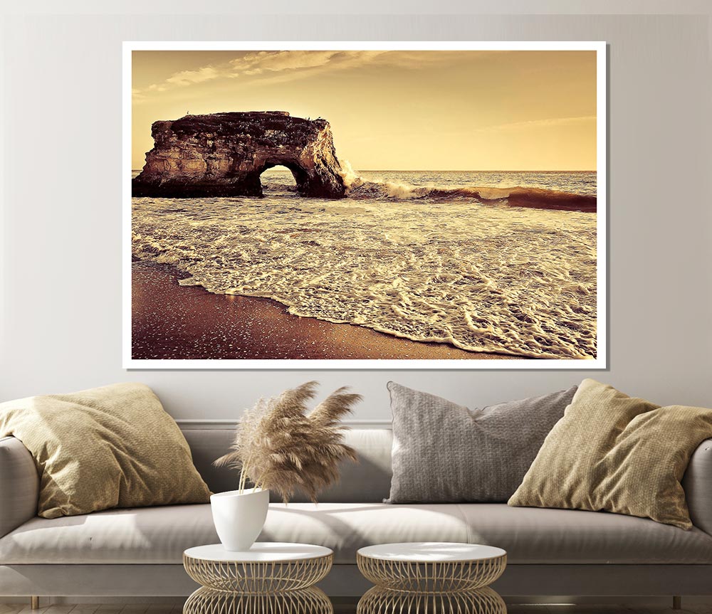 Beach Arch Print Poster Wall Art