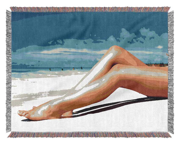 Beach Hottie Woven Blanket