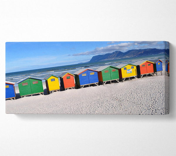 Beach Huts Rainbow