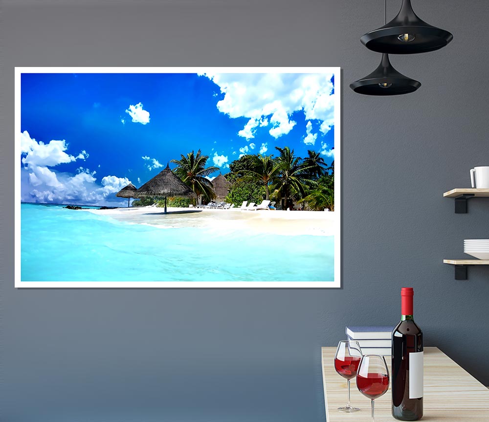 Beach Life Print Poster Wall Art