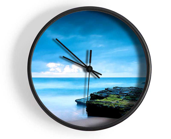 Beach Shore Blues Clock - Wallart-Direct UK