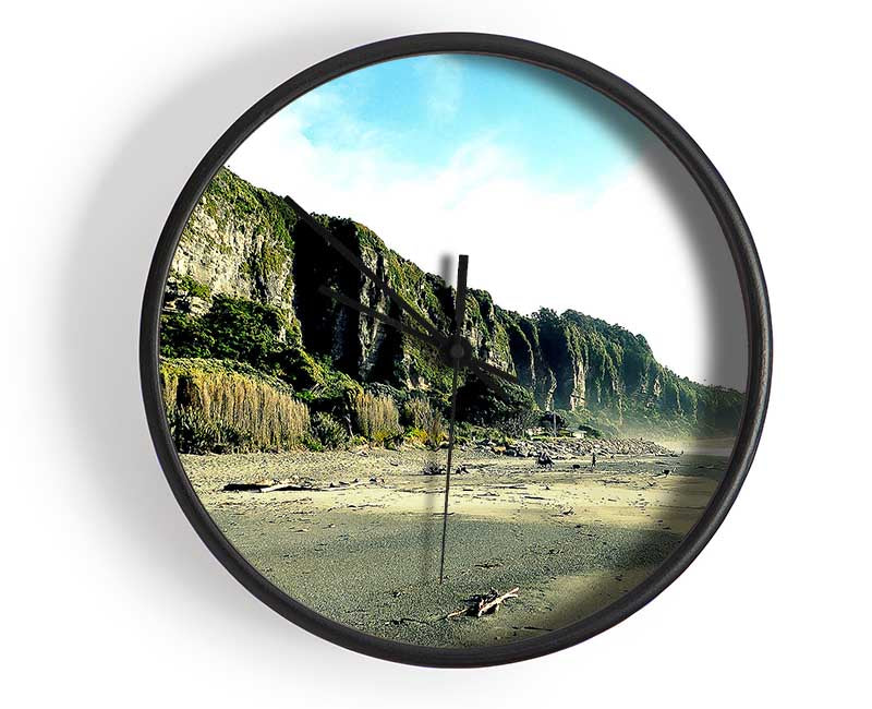 Beautiful Beaches In New Zealand Clock - Wallart-Direct UK