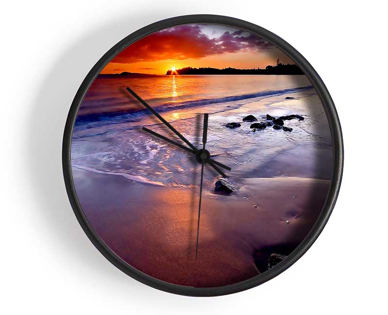 Beautiful Sunrise Clock - Wallart-Direct UK