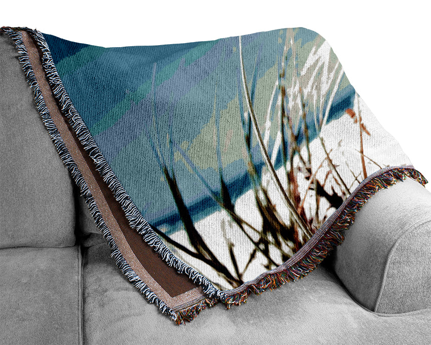 Clear Beach Sky Woven Blanket